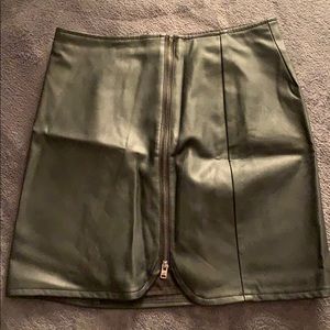 Black Hollister Leather Skirt